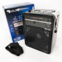 Радіоприймач GOLON RX-9100 USB+SD Радіо з ліхтарем, Ретро радіо, FM передавач. Колір: коричневий