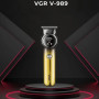 Тример для бороди та вусів VGR V-989. Машинка для стрижки, окантування кераміка+сталь. Колір: золотий