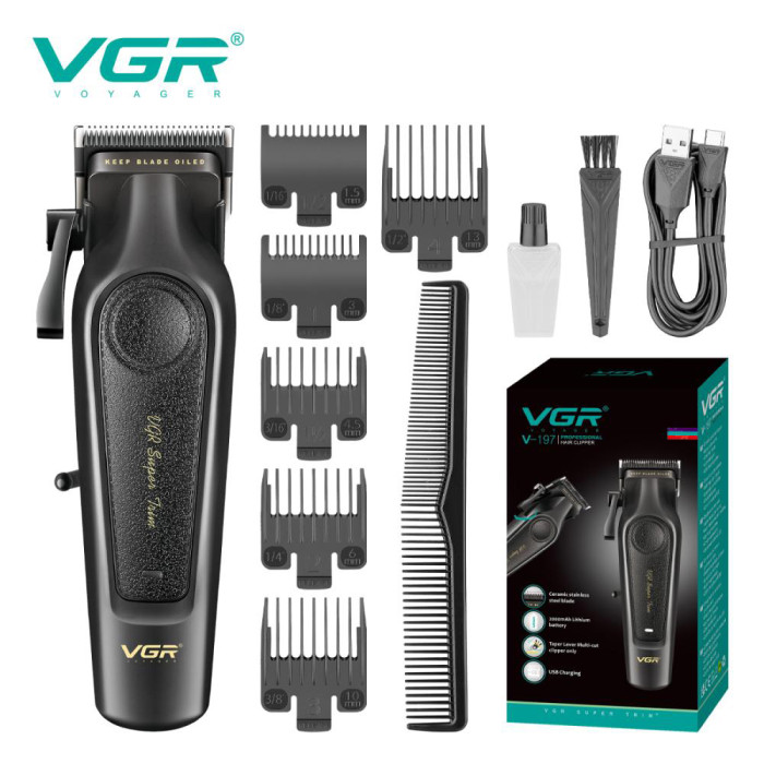 Акумуляторна машинка для стрижки VGR V-197
