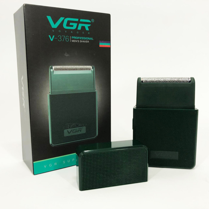 Електробритва VGR V-376 GREEN шейвер, Професійний шейвер-електробритва, Портативна бритва