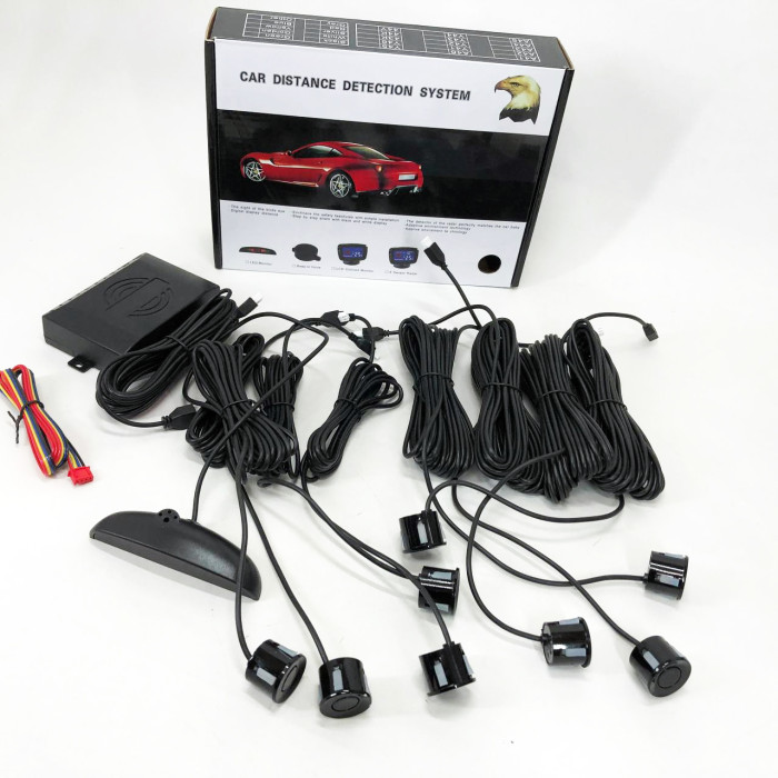 Парктронік (паркувальний радар) Assistant Parking Sensor, 8 чорних датчиків