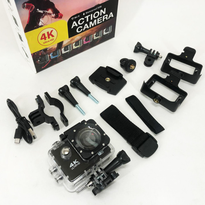 Водонепроникна спортивна екшн камера DVR Sport S2 Wi-Fi/SD, Бодікамера з дисплеєм, Відеокамери sport