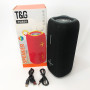 Портативна Bluetooth колонка TG654 8W з підсвічуванням, акумуляторна колонка для музики. Колір: чорний