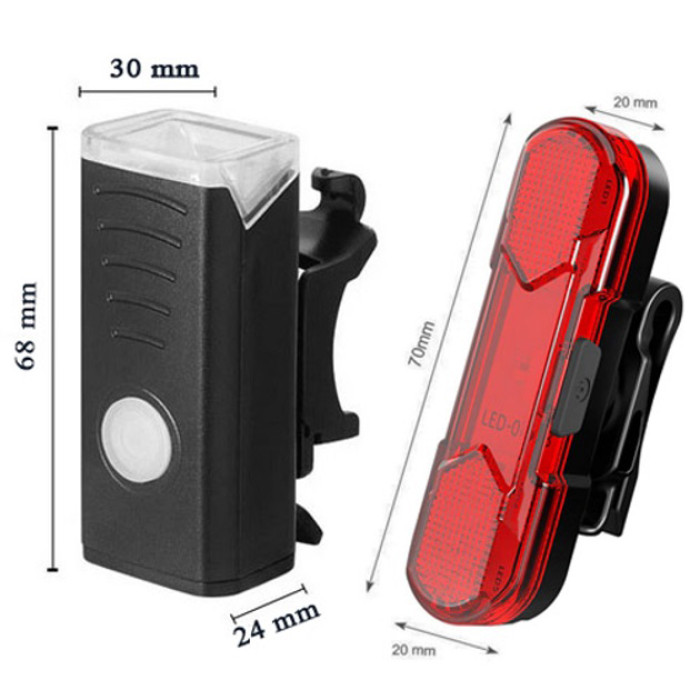 Велоліхтар BSK-HY027-XPG, STOP-5SMD(red), Мигалка з акумулятором на велосипед, Блимаючий велоліхтар
