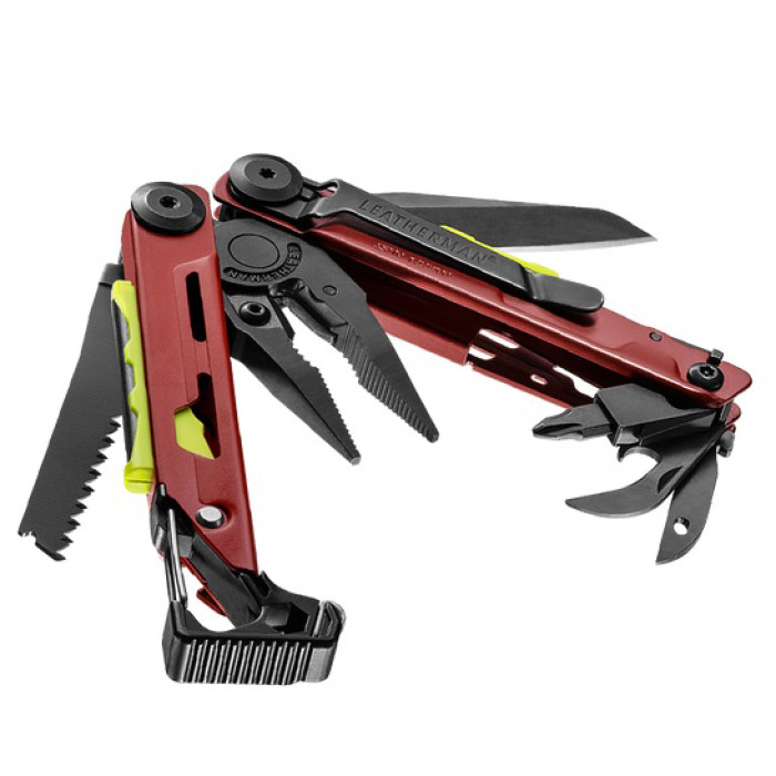 Мультитул Leatherman Signal Crimson 832745 спеціалізований інструмент для виживання та кемпінгу