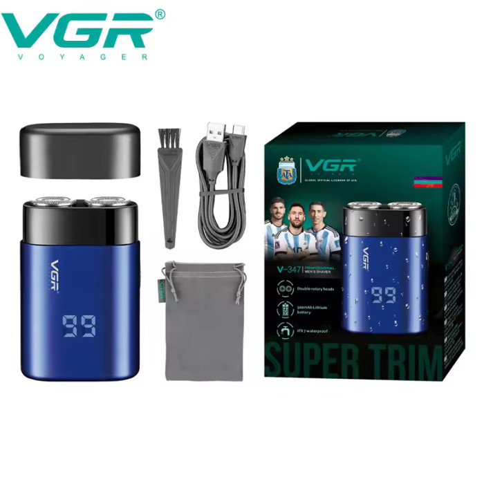 Електробритва VGR V-347. Колір: синій