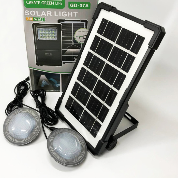Сонячна станція портативна GDLITE GD-07А із сонячною панеллю та функцією Power Bank