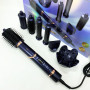 Фен-стайлер для волос 7в1 VGR V-477 DARK Blue Professional 1400 Вт 7 насадок