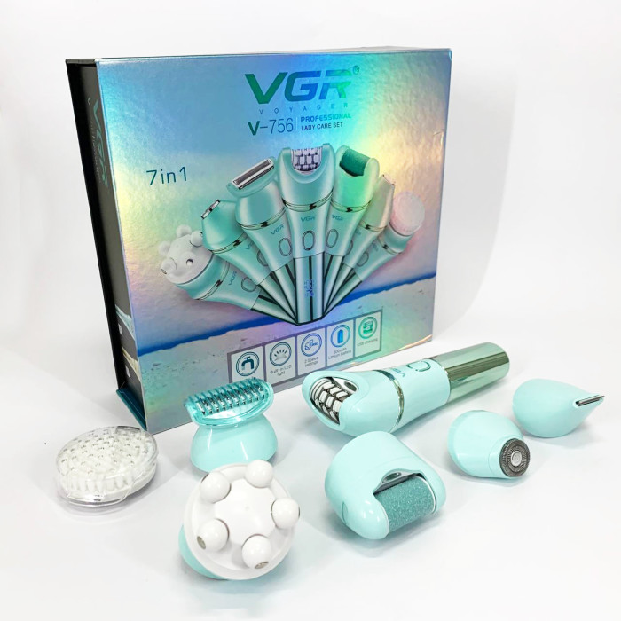 Епілятор VGR V-756 GREEN 7 в 1