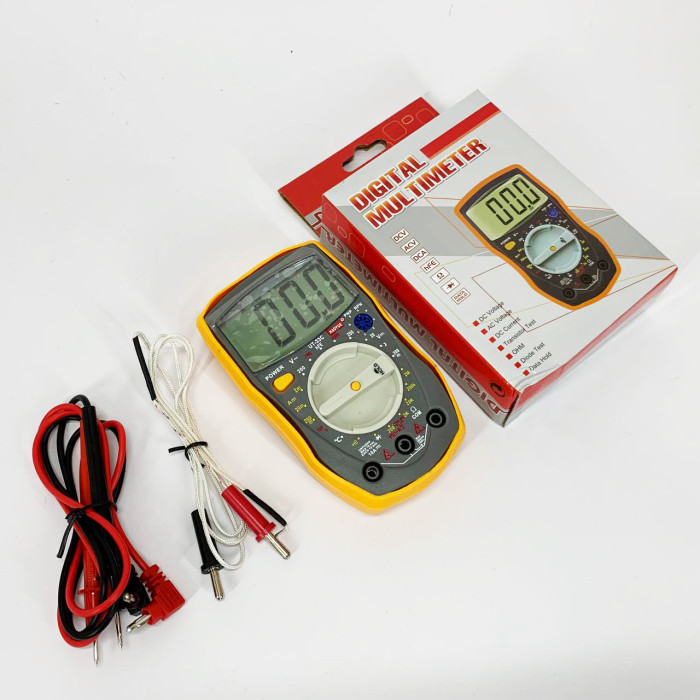 Мультиметр HAOYUE DT-33C Вимірювання: V (AC/DC), A (AC/DC), Ω, hFE, дзвінки. Функції: Data Hold, тест діодів