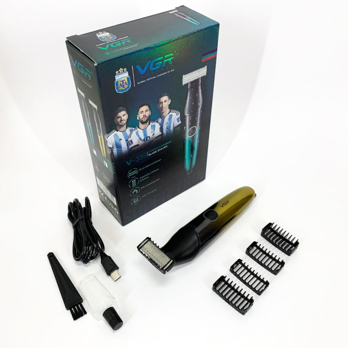Бритва-триммер для стрижки бороди та вусів VGR V-339 GOLD
