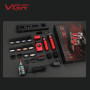 Професійний набір для барберів VGR Stepless Pro 3 in 1 RED
