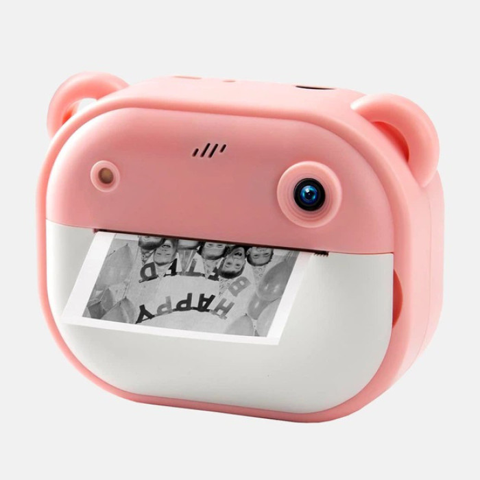 Дитячий фотоапарат миттєвого друку Y600 Pink