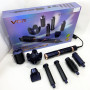 Фен-стайлер для волос 7в1 VGR V-477 DARK Blue Professional 1400 Вт 7 насадок