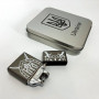 Дугова електроімпульсна запальничка USB Україна металева коробка HL-446. Колір: чорний