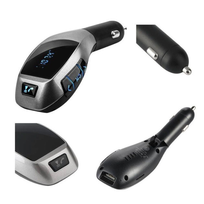 Автомобільний bluetooth fm модулятор X5 ВТ для автомагнітоли, mp3/фм трансмітер з дисплеєм
