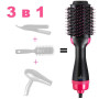 Фен Щітка гребінець 3в1 One step Hair Dryer 1000 Вт 3 режими випрямляч для укладання волосся стайлер з функцією іонізації