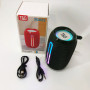 Портативна Bluetooth-колонка TG653 USB з ремінцем бездротова колонка портативна потужна. Колір: зелений