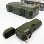 Ліхтарик-запальничка армійська MULTIFUNCTIONAL D51-COB, Запальничка на подарунок в упаковці. Колір: зелений