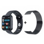 Смарт-годинник Smart Watch T88 Спортивний з пульсометром, тонометром, два браслети. Колір: чорний