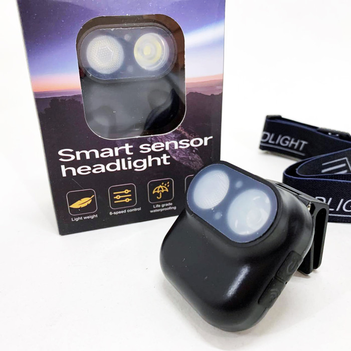 Ліхтар налобний W809-2XTE Motion Sensor