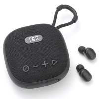 Колонка-Bluetooth із навушниками TG813. Колір: чорний
