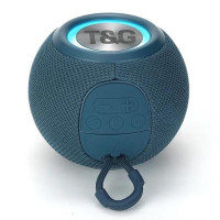 Бездротова потужна колонка TG337 з Bluetooth, RGB-підсвічуванням та радіо. Колір: синій Бездротова потужна колонка TG337 з Bluetooth, RGB-підсвічуванням та радіо. Колір: синій