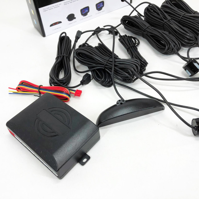 Парктронік (паркувальний радар) Assistant Parking Sensor, 8 чорних датчиків