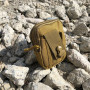 Тактична сумка - сумка для телефону, система MOLLE органайзер тактичний з кордури. Колір: койот