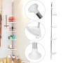 Кутова полиця у ванну Multi Corner Shelf AD 9866 з металу та пластику 2.6 метра, 4 полиці, регульована