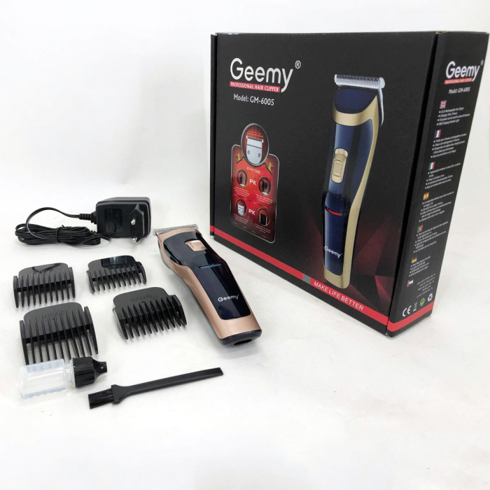 Машинка для стрижки Gemei GM-6005, Багатофункціональна акумуляторна машинка для стрижки