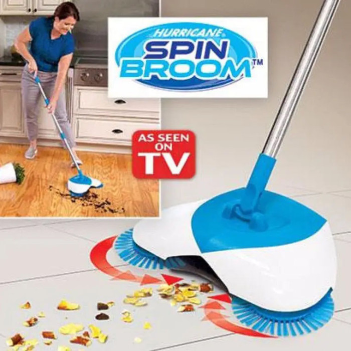 Механічна швабра-віник Hurricane Spin Broom щітка віник ефект пилососа, Швабра для підлоги моп