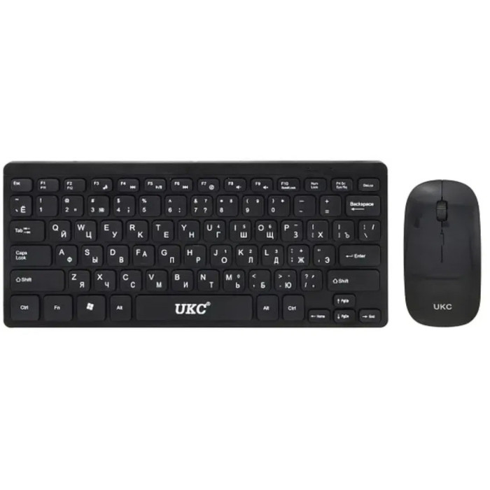 Бездротова клавіатура IOS з мишкою Keyboard Wireless 901. Колір: чорний