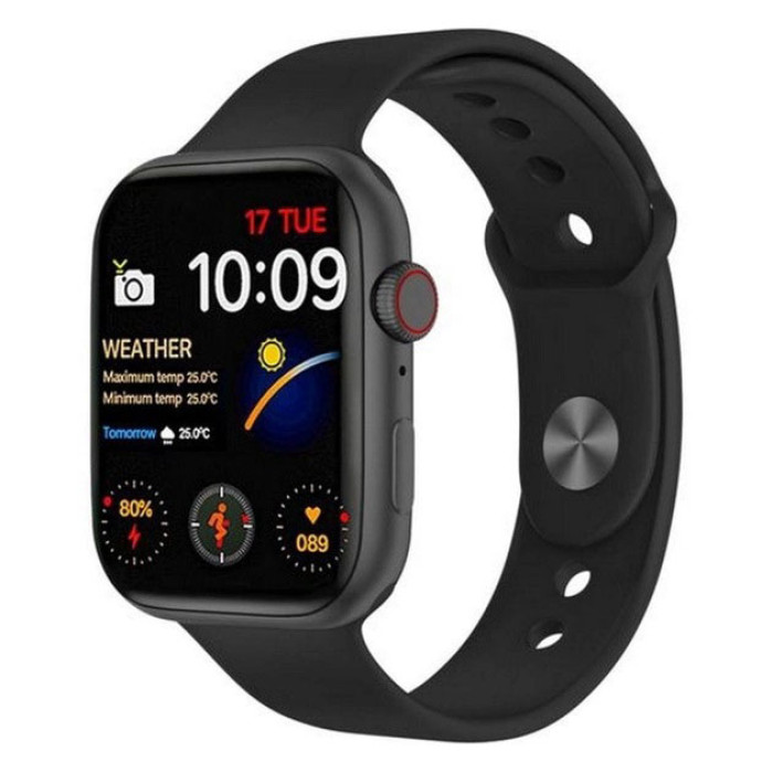 Розумний смарт годинник Smart Watch I7 PRO MAX з голосовим викликом тонометр пульсометр оксиметр. Колір: чорний