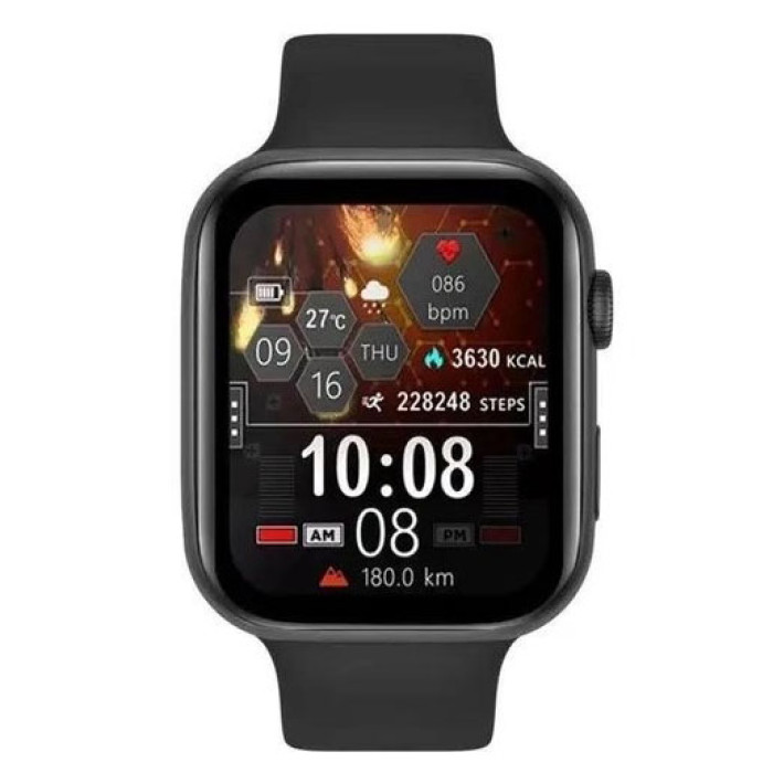 Розумний смарт годинник Smart Watch I7 PRO MAX з голосовим викликом тонометр пульсометр оксиметр. Колір: чорний