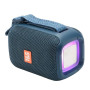 Портативна Bluetooth колонка TG339 5W з RGB підсвічуванням, Bluetooth колонка для вулиці. Колір: синій