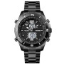 Годинник наручний чоловічий SKMEI 1670BKWT BLACK-WHITE, Армійський годинник протиударний. Колір: чорний