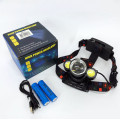 Налобний акумуляторний ліхтар HeadLight BL-001 діод T6+Cob, Налобний ліхтарик з USB зарядкою, з лінзою