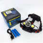 Налобний акумуляторний ліхтар HeadLight BL-001 діод T6+Cob, Налобний ліхтарик з USB зарядкою, з лінзою