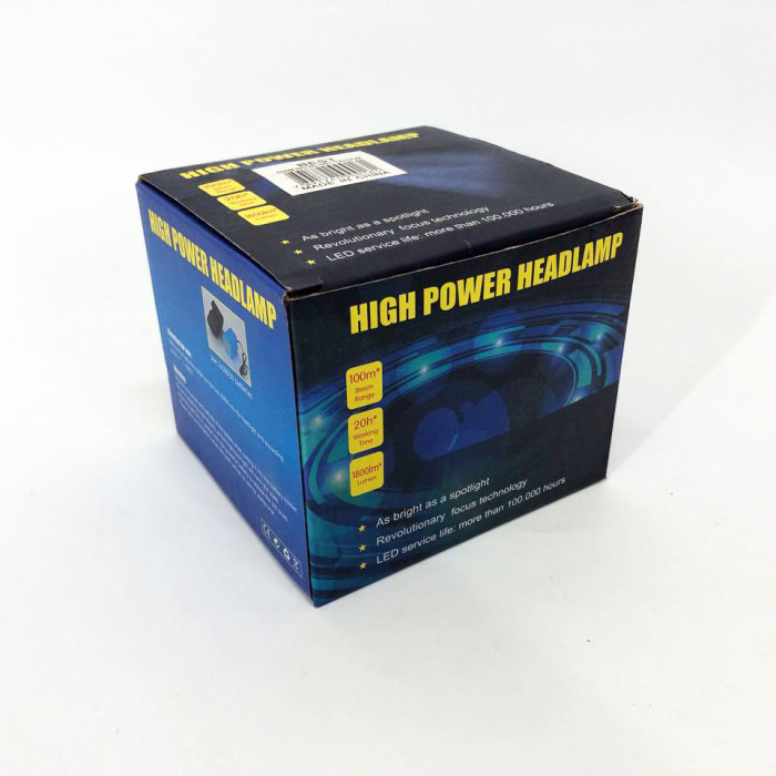 Налобний акумуляторний ліхтар HeadLight BL-001 діод T6+Cob, Налобний ліхтарик з USB зарядкою, з лінзою