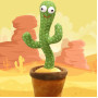 Танцюючий кактус співаючий 120 пісень з підсвічуванням Dancing Cactus TikTok іграшка Повторюшка кактус