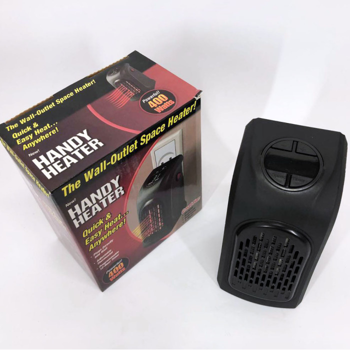 Портативний обігрівач Rovus Handy Heater Black 400 Вт, обігрівач дуйчик, побутовий тепловентилятор