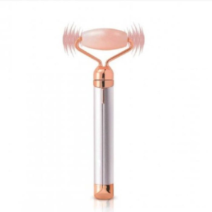 Масажер ролик електричний Facial Roller Massager. Колір: білий