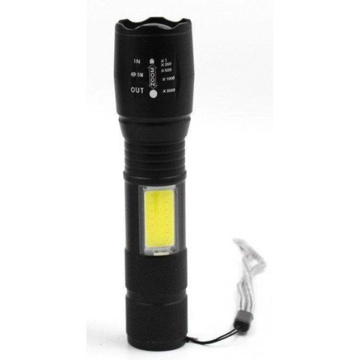 Ліхтарик акумуляторний ручний Bailong BL-29 діод T6 + COB зарядка від USB, ліхтарик led, водонепроникний