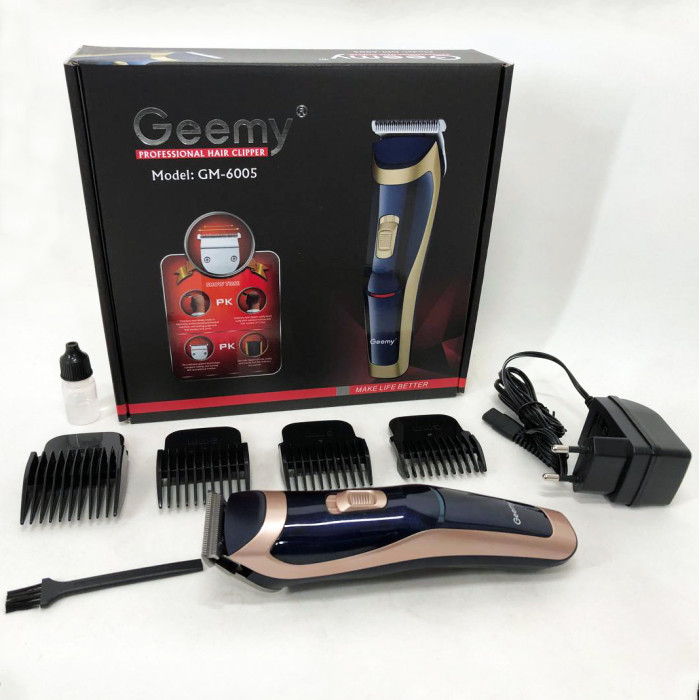 Машинка для стрижки Gemei GM-6005, Багатофункціональна акумуляторна машинка для стрижки
