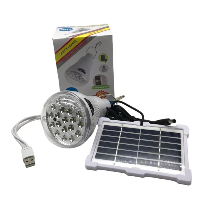 Лампочка акумуляторна лампа Golden Road GR 6028 USB із сонячною панеллю, кемпінгова лампа світильник