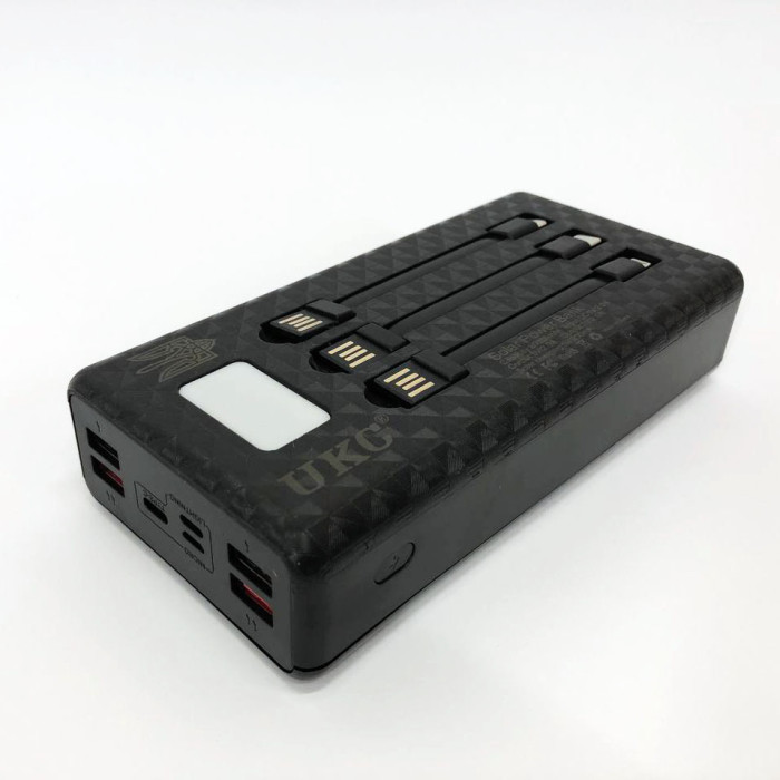 Портативна мобільна зарядка (Павербанк) POWER BANK SOLAR 60000MAH, переносний акумулятор для телефону