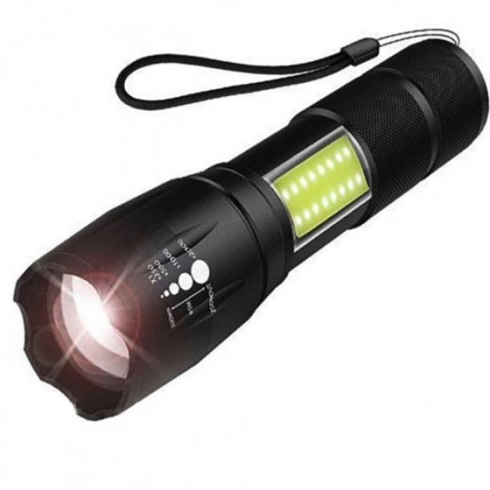 Ліхтарик акумуляторний ручний Bailong BL-29 діод T6 + COB зарядка від USB, ліхтарик led, водонепроникний