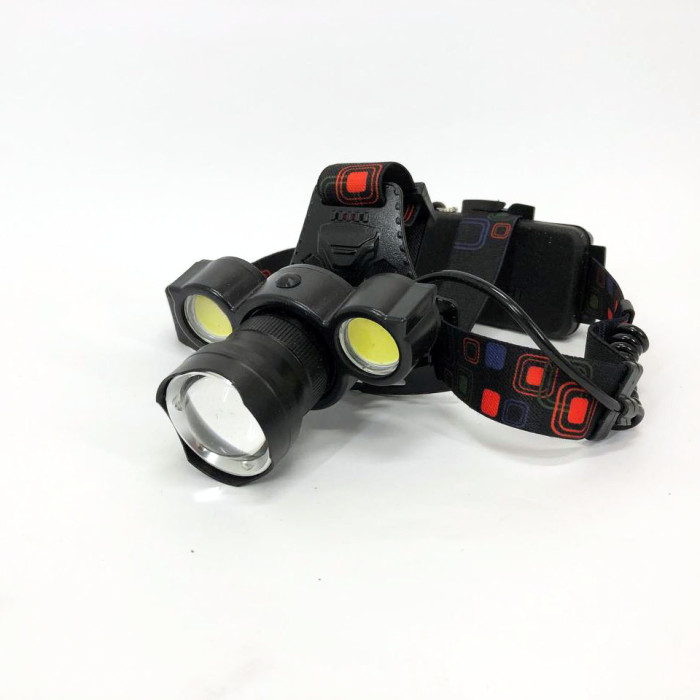 Налобний акумуляторний ліхтар HeadLight BL-001 діод T6+Cob, Налобний ліхтарик з USB зарядкою, з лінзою