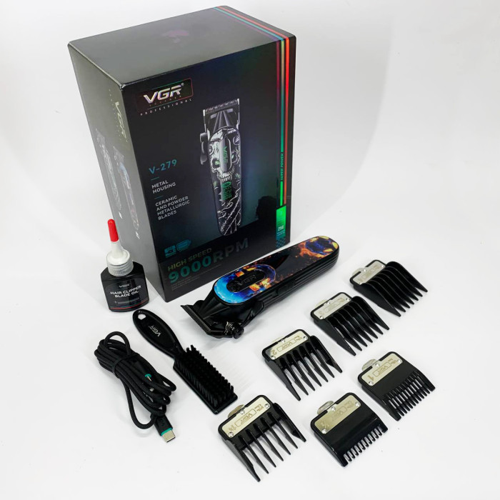 Акумуляторна машинка для стрижки VGR V-279 RED